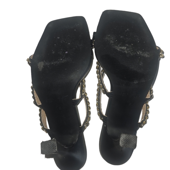 Nicole Miller Gold Chain Sandal - Picture 12 of 12